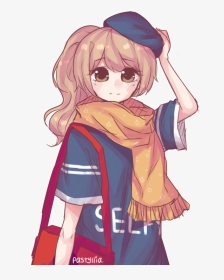 Anime Autumn Girl Drawing, HD Png Download, Transparent PNG