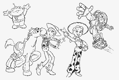 Free Disney Toy Story Coloring Pages, HD Png Download, Transparent PNG