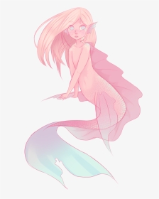 Aesthetic Mermaid Tumblr Drawing, HD Png Download, Transparent PNG