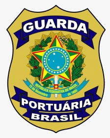Brasão Guarda Portuária - Brazil Coat Of Arms, HD Png Download, Transparent PNG