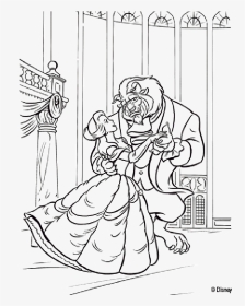 Beauty And The Beast Coloring Page - Free Printable Beauty And The Beast Coloring Pages, HD Png Download, Transparent PNG