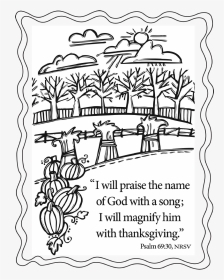 Religious Thanksgiving Clipart Black And White, HD Png Download, Transparent PNG