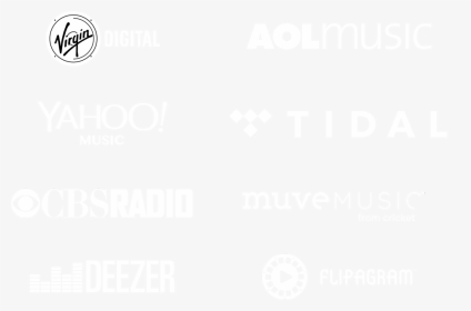 Virgin Digital, Aol Music, Yahoo Music, Tidal, Cbsradio, - Poster, HD Png Download, Transparent PNG
