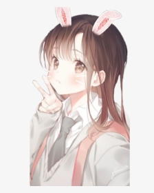 Pink Anime Png Cute Anime Bunny Girl Transparent Png Transparent Png Image Pngitem