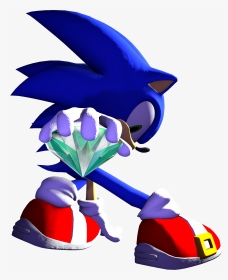 Sonic The Hedgehog With Emerald, HD Png Download, Transparent PNG