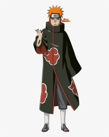 Nagato Akatsuki Png - Pain Naruto Full Body, Transparent Png