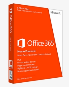 Microsoft Office 365 Home - Office 365 Business Box, HD Png Download, Transparent PNG