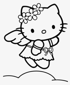 Hello Kitty Angel Coloring Pages - Hello Kitty Happy New Year 2020, HD Png Download, Transparent PNG