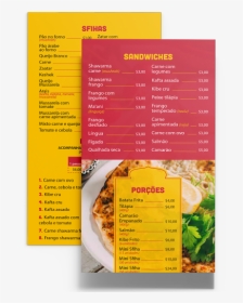 Modelo De Cardápio Para Shawarma, HD Png Download, Transparent PNG