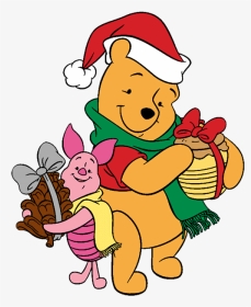 Winnie The Pooh Christmas Clip Art, HD Png Download, Transparent PNG