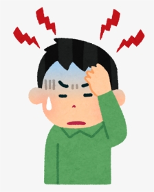 Unduh 97 Gambar Kartun Lucu Sakit Kepala Terupdate - Animasi Orang Sakit Kepala, HD Png Download, Transparent PNG