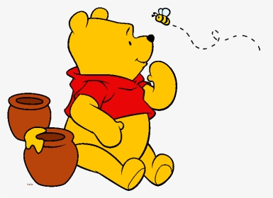Disney Winnie The Pooh Clipart - Winnie The Pooh And Bee, HD Png Download, Transparent PNG