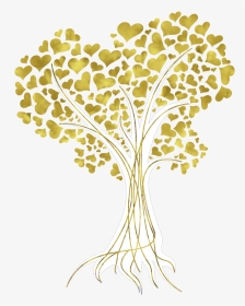 Tree Gold Autumn Leaf Color Clip Art - Gold Tree Vector Png, Transparent Png, Transparent PNG