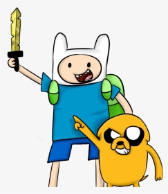 Cartoon Drawing Of Finn And Jake, HD Png Download, Transparent PNG