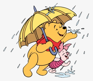 Winnie The Pooh And Piglet Rain, HD Png Download, Transparent PNG