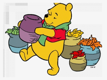 Winnie The Pooh Clipart Old Fashioned - Winnie The Pooh Fall Clip Art, HD Png Download, Transparent PNG