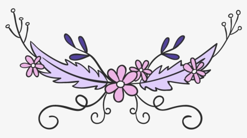 #feather #flowers #swirls #arrow #bohemian #boho #decor, HD Png Download, Transparent PNG