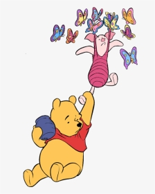 Winnie The Pooh Butterflies, HD Png Download, Transparent PNG