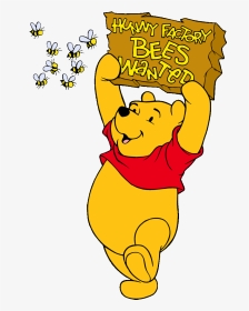 Pooh Bear And Bees, HD Png Download, Transparent PNG