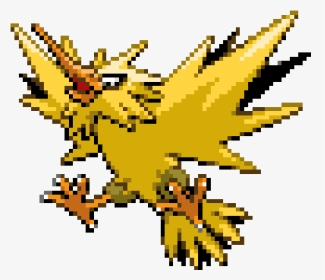 Zapdos Pixel Art Grid, HD Png Download, Transparent PNG