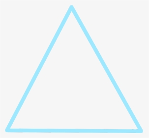 #freetoedit #neon #triangle #blue #glow #frame #border - Triangle, HD Png Download, Transparent PNG