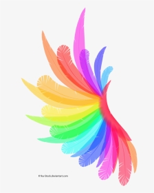 Image Result For Rainbow Colored Angel Wings - Transparent Background Rainbow Wings Png, Png Download, Transparent PNG