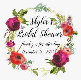 Floral Bridal Shower Clipart, HD Png Download, Transparent PNG