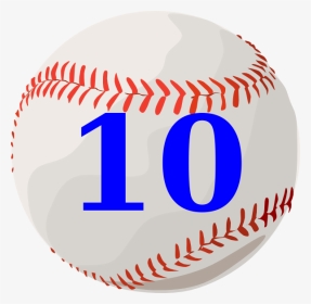 Baseball Numbers Clipart Picture Baseball 10 Clip Art - Proper Noun Of Ball, HD Png Download, Transparent PNG
