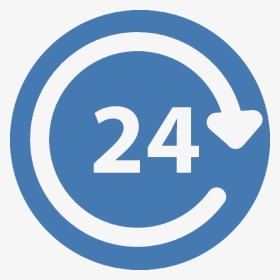 24 Hours Service Ios 7 Interface Symbol - Circle, HD Png Download, Transparent PNG