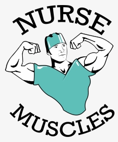 Nurse Drawing Logo - Nurse Muscles, HD Png Download, Transparent PNG