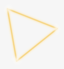 #freetoedit #neon #triangle #yellow #glow #frame #border - Triangle, HD Png Download, Transparent PNG