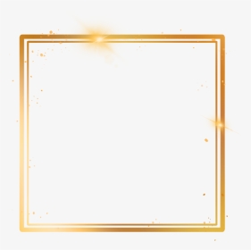 #square #golden #border #neon #geometric #frame #overlay - Paper Product, HD Png Download, Transparent PNG