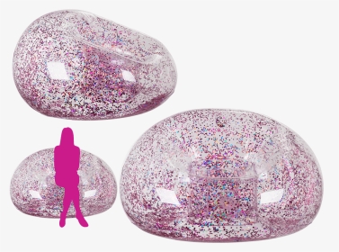 Inflatable Sofa With Rose Gold Holographic Glitter - Φουσκωτά Με Γκλιτερ, HD Png Download, Transparent PNG