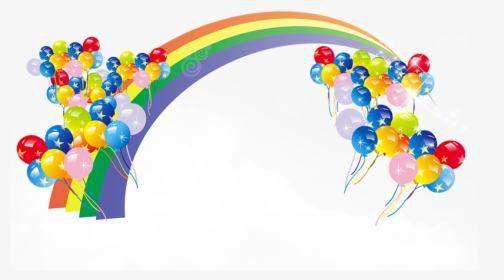 Transparent Rainbow Balloons Png, Png Download, Transparent PNG