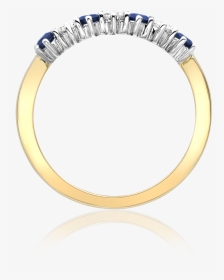 21230 Sapphire Diamond 7 Stone Eternity Ring - Engagement Ring, HD Png Download, Transparent PNG