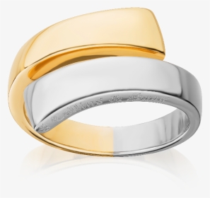 Bi Colour 18ct Gold Gc - Titanium Ring, HD Png Download, Transparent PNG