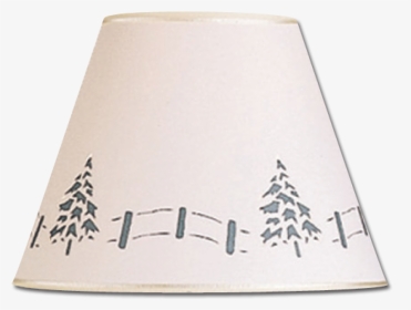 Tree And Fence Lamp Shade - Lampshade, HD Png Download, Transparent PNG