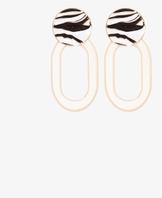 Zebra Resin Hoop Earrings In Colour Meteorite - Earrings, HD Png Download, Transparent PNG