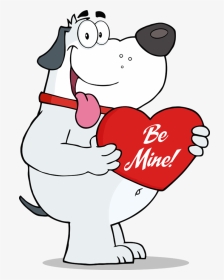 Clipart Dog Valentine, Clipart Dog Valentine Transparent - Valentines Day Dog Clipart, HD Png Download, Transparent PNG
