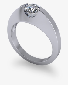 267-suspension Set Diamond Ring - Engagement Ring, HD Png Download, Transparent PNG