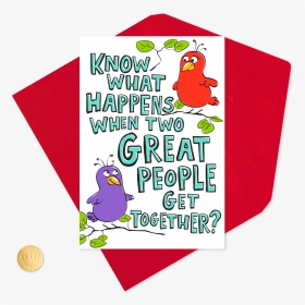 Two Birds Pop Up Valentine S Day Card For Couple Clipart, HD Png Download, Transparent PNG