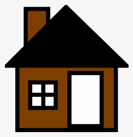 Vector House Clipart Image Transparent Brown House - Brown House Clipart, HD Png Download, Transparent PNG