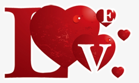 情人节红色love不规则字体 - Love Vector, HD Png Download, Transparent PNG