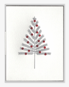 Aluminum Tree Letterpress Greeting Card - Christmas Day, HD Png Download, Transparent PNG