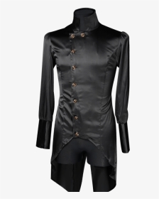 Gothic Black Satin Regal Tailcoat Shirt - Formal Wear, HD Png Download, Transparent PNG