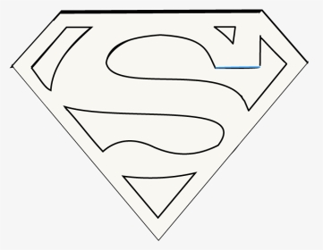 How To Draw Superman Logo Easy Step By Drawing Guides - Illustration, HD Png Download, Transparent PNG