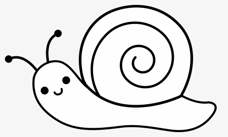 Pretty Clipart Snail - Drawing Of Cartoon Snails, HD Png Download, Transparent PNG