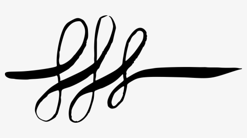 Calligraphic Swirls Flourishes 4 - Line Art, HD Png Download, Transparent PNG