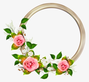 Rose Frame, Rose Clipart, Frame Clipart, Round Png - Transparent Flower Corner Png, Png Download, Transparent PNG