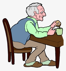 Transcript Of Introductory Video - Cartoon Old Man Sitting, HD Png Download, Transparent PNG